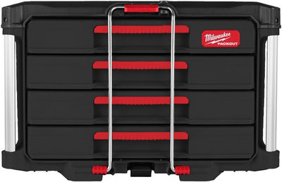 Milwaukee Packout Werkzeugkasten mit 4 Schubladen Packout™ Box mit 4 Schubladen 363 x 564 x 414 – 4932493189
