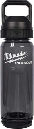 Milwaukee Packout™ Plastikflasche mit Trinkverschluss | 740 ml | schwarz - 4932498639