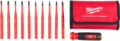 Milwaukee-Schraubendreher-Set | isoliert | vde | 4 in 1 | Torx-Mehrbit | im Fall - 4932493658