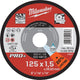 Milwaukee Zubehör Milwaukee SCS 41 125 dünne Metalltrennscheiben Pro+ – 4932498002