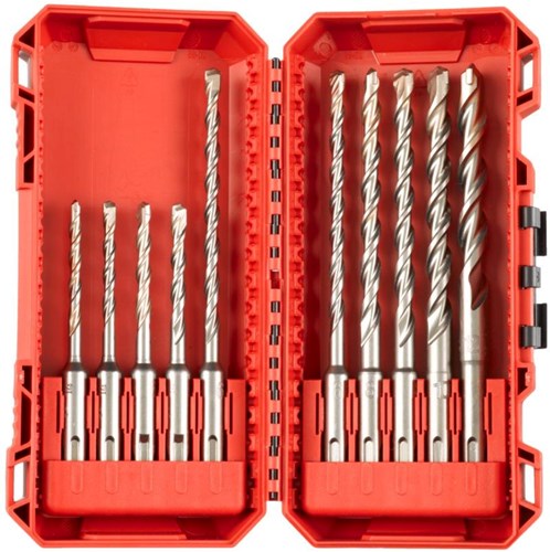 Milwaukee SDS-Plus Bohrerset m2 | Auspackfreundlich 10-teilig - 4932492117
