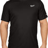 Milwaukee WW SS BL L T-Shirt Workskin™ Warm Weather Kurzarm Schwarz L – 4932493065