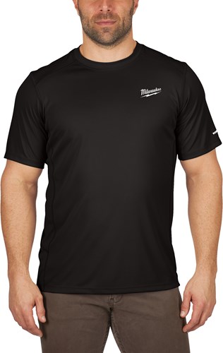 Milwaukee WW SS BL L T-Shirt Workskin™ Warm Weather Kurzarm Schwarz L – 4932493065