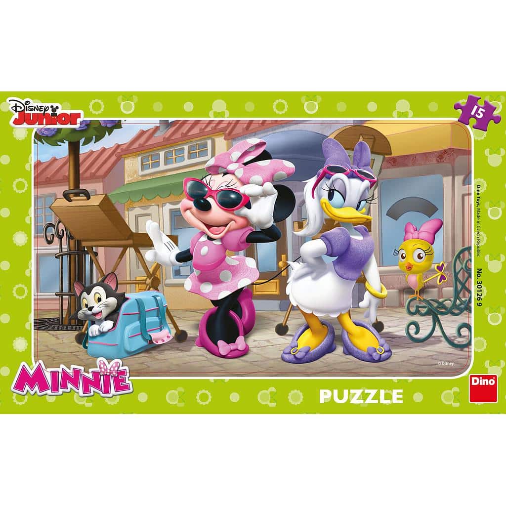 Disney Puzzle Minnie und Daisy in Montmartre 15 Stücke