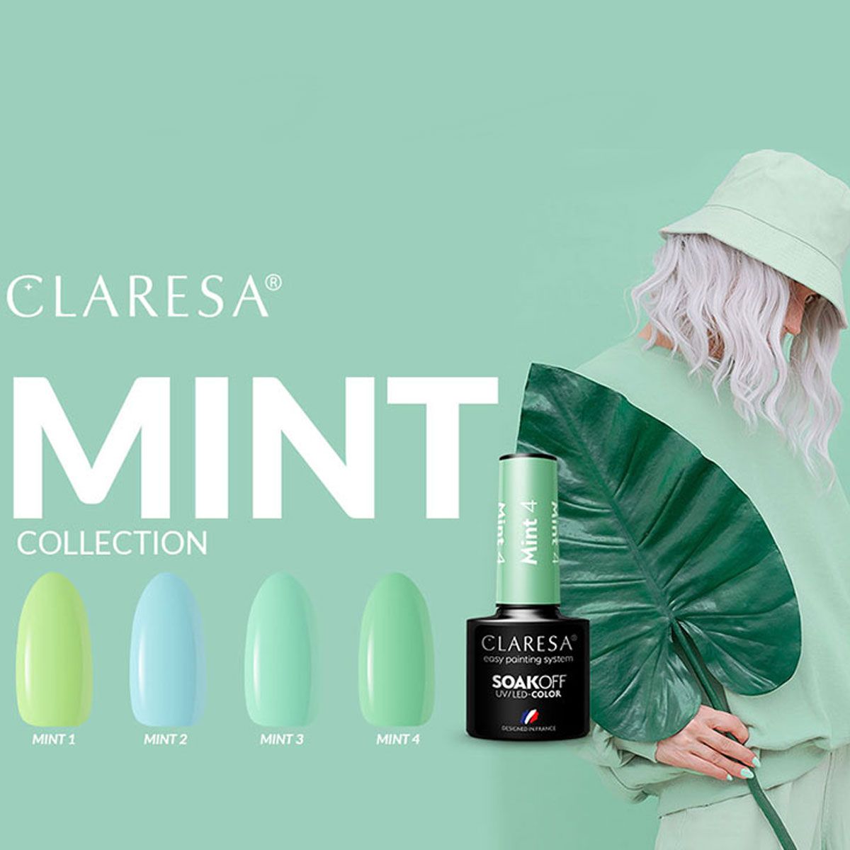 Claresa Claresa UV LED GELLAK 5ML MINT 2