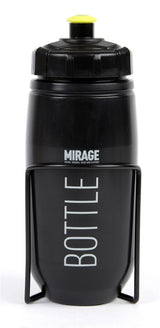 Mirage Wasserflasche mit Halter 600 ml schwarz - afbeelding 1