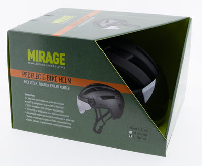 Mirage Helm Speed Pedelec Größe 55-58cm mattschwarz