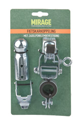 Mirage Fahrrad Anhängerkupplung Sattelstützenbefestigung, silber, 22~24mm - afbeelding 2