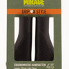 Mirage Fahrradgriffe - ergonomisch, schwarz, 132 mm