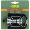Pedale Mirage Anti-Rutsch Aluminium Silber