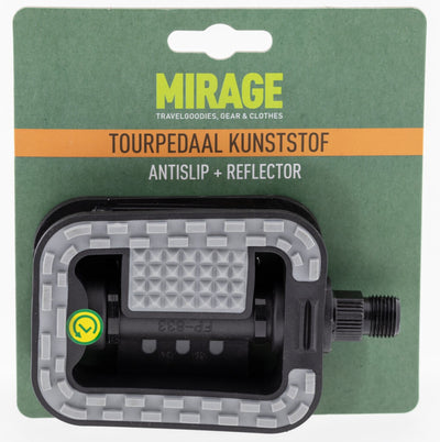 Mirage Tourpedal Kunststoff rutschfest schwarz grau Karte