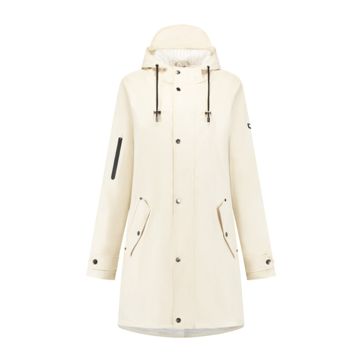Mirage Regenmantel Niederschlag Trenchcoat Größe L aus Polyester weicher Berührung Weiß