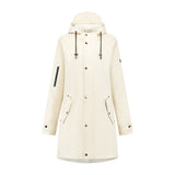 Mirage Regenmantel Niederschlag Trenchcoat Größe M aus Polyester weicher Berührung Weiß - afbeelding 1