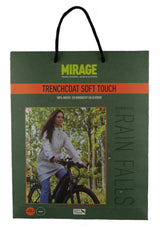 Mirage Regenmantel Niederschlag Trenchcoat Größe M aus Polyester weicher Berührung Weiß - afbeelding 2