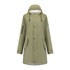 Mirage Regenmantel Niederschlag Trenchcoat Größe S aus Polyester weicher Touch Olivengrün