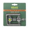Mirage Sport Touring Pedal Alu-Gummi rutschfeste Deluxe-Karte
