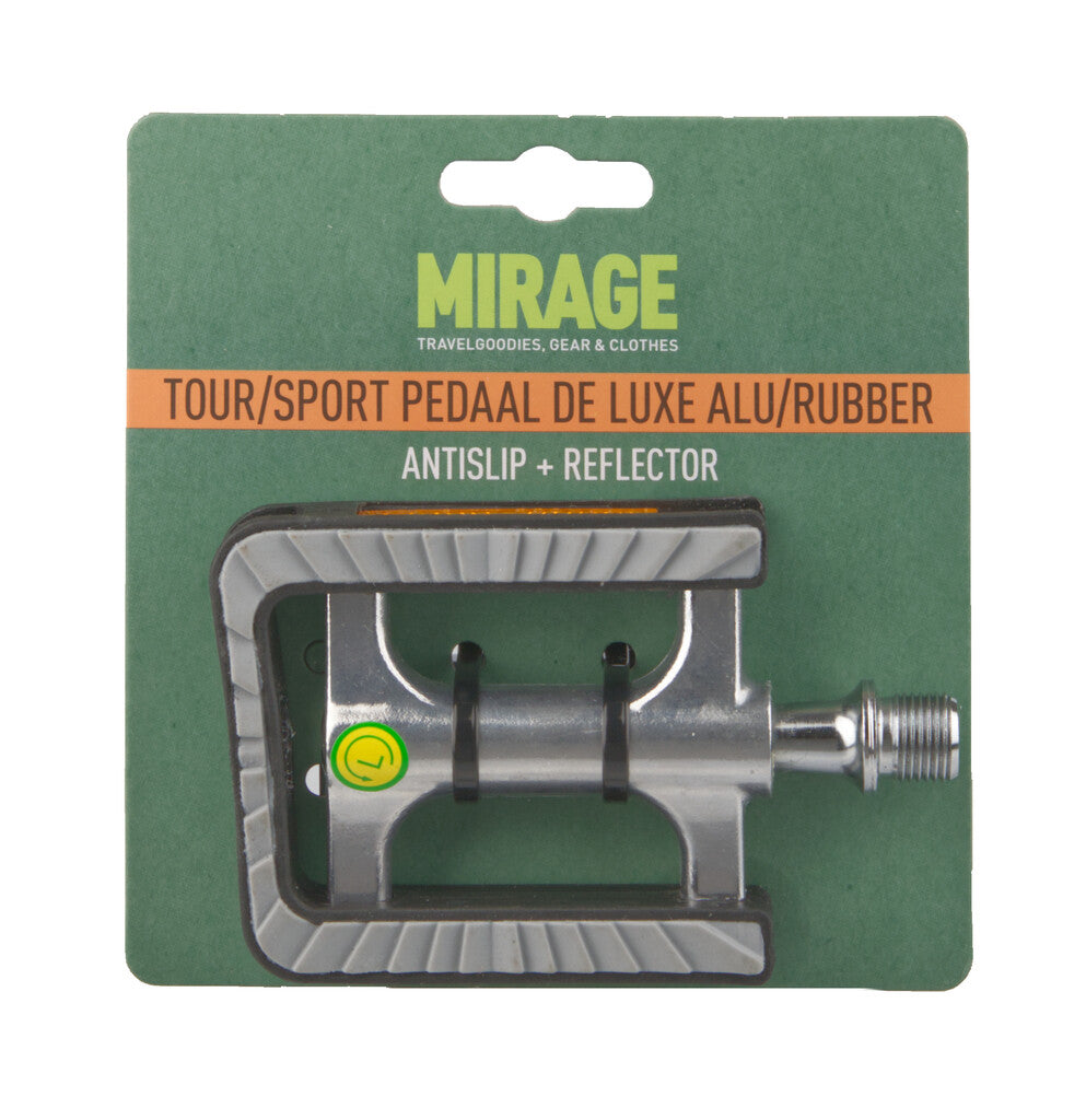 Mirage Sport Touring Pedal Alu-Gummi rutschfeste Deluxe-Karte