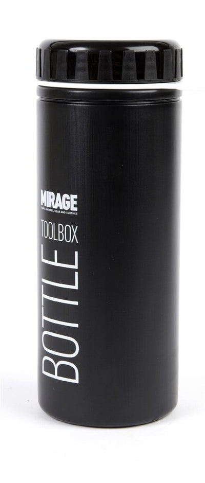 Mirage Tools Werkzeugkasten Wasserflasche 500ml schwarz auf Karte