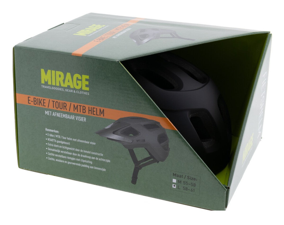 Mirage Helm Tour MTB Größe 55-58cm schwarz