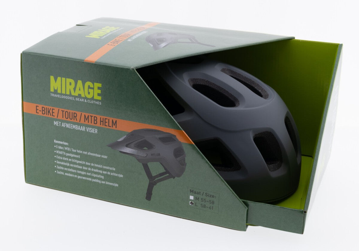 Mirage Helm Tour MTB Größe 58-61cm grau
