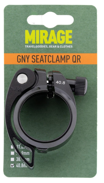 Mirage Sattelstützenklemme GNY mit QR, ø40,8 mm, schwarz
