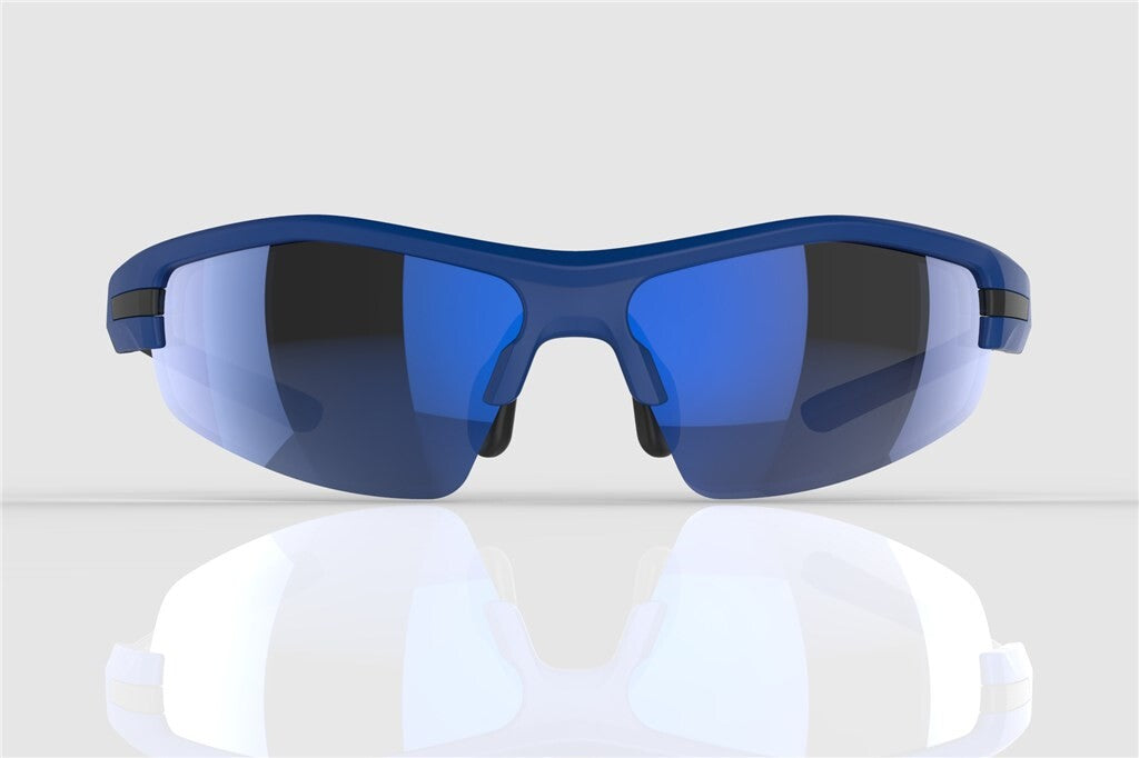 Mirage Sonnenbrille Sport mit 3 Paar Gläsern blau schwarz