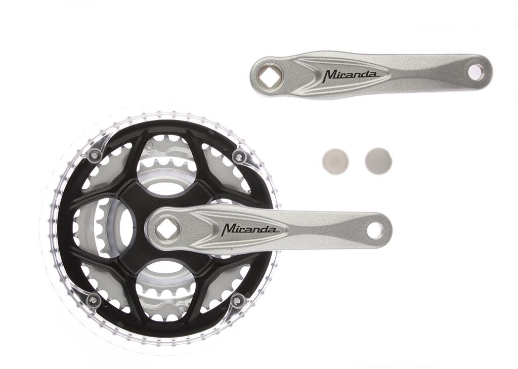 Miranda Kurbelgarnitur alu silber 22 32 42t flach +0 mm