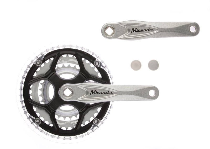 Miranda Kurbelgarnitur alu silber 22 32 42t flach +0 mm