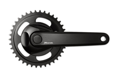 Miranda Crankkel 38t Miranda 170 mm Kurbelarm mit Scheibe 9,5 cm Schwarz