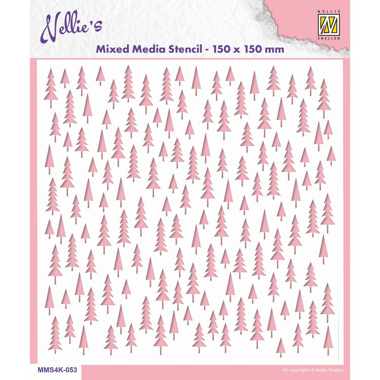 Nellies Wahl • Schablonen-Weihnachtsbäume