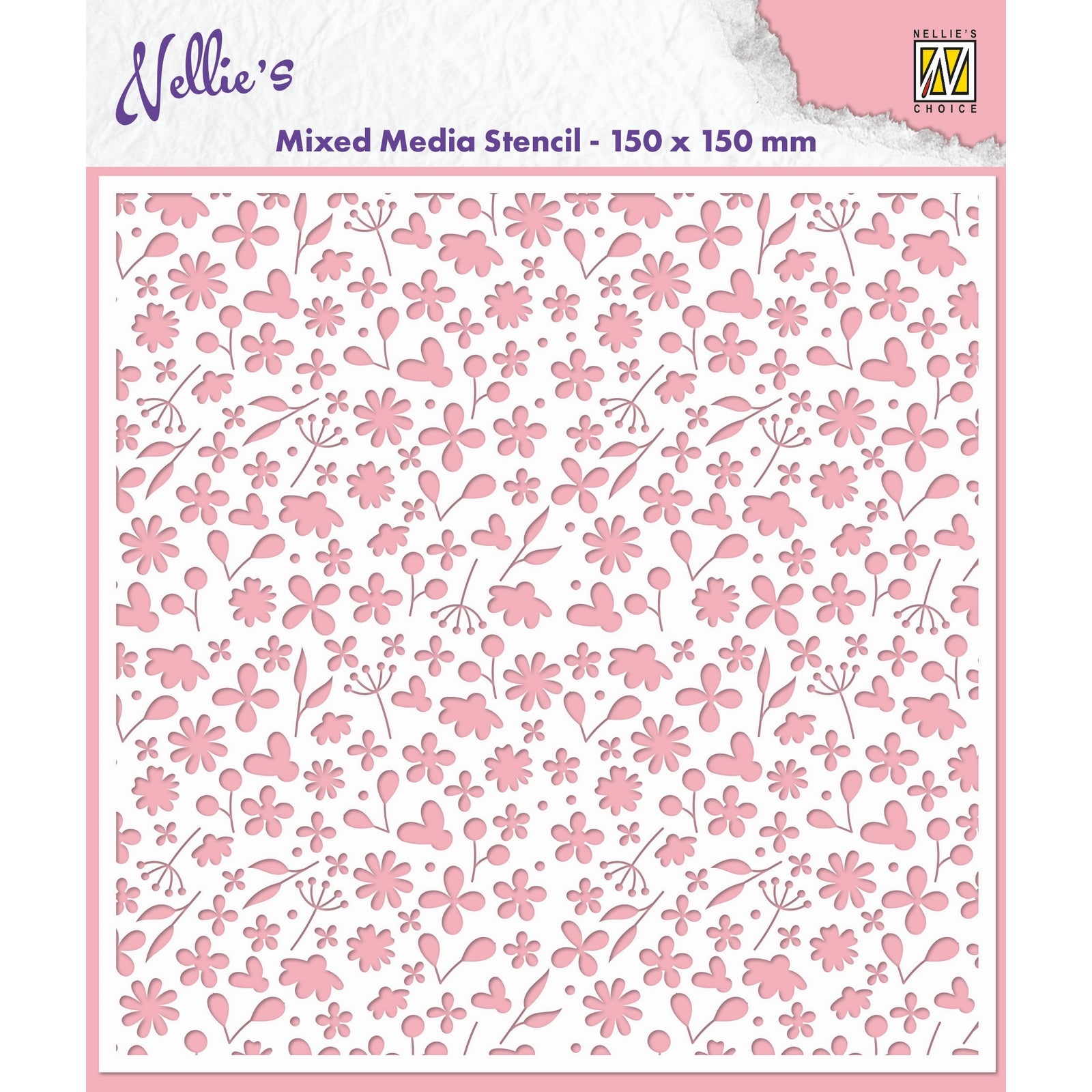 Nellies Wahl • Schablone mit Frühlingsblumen