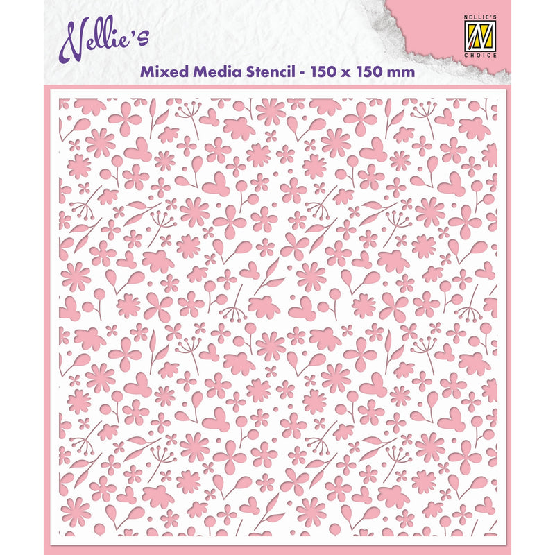 Nellies Wahl • Schablone mit Frühlingsblumen