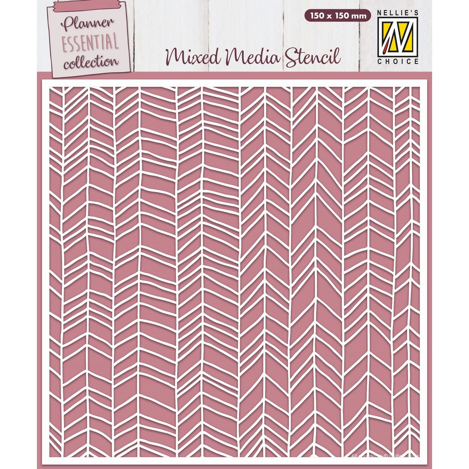 Nellies Wahl • Schablone Chevron 15x15cm