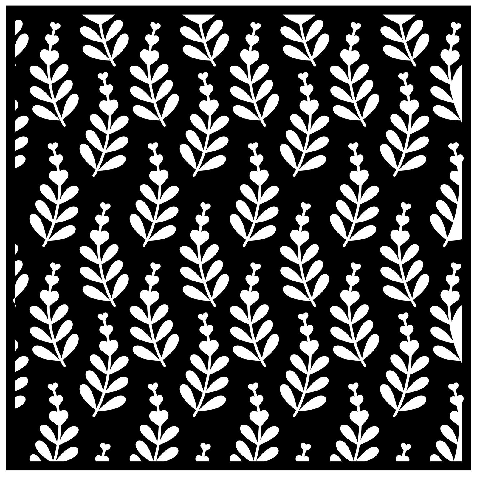 Nellies Wahl • Schablone Herz und Blatt 15x15cm
