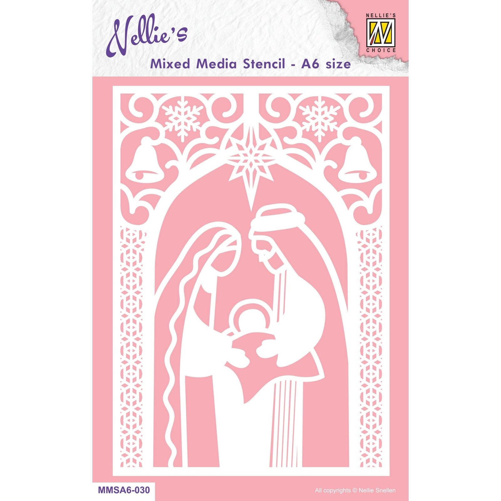 Nellies Wahl • Schablone, Größe A6, Weihnachtskrippe