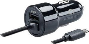 Mobilize USB-Autoladegerät Dual 4800 mA + Micro-USB-Kabel schwarz 1 m – 9540125