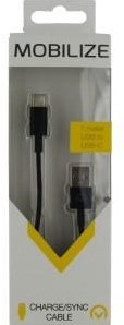 Mobilize USB-C charging cable 1m black