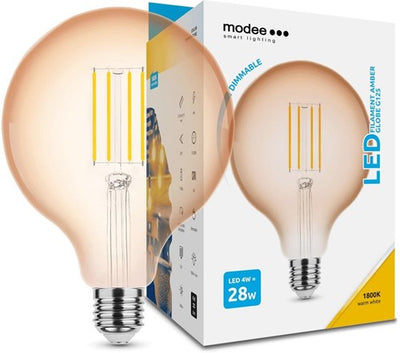 Modee LED Globe G125 E27 4-28W 1800K Filament Bernstein Dimmbar - LED7490