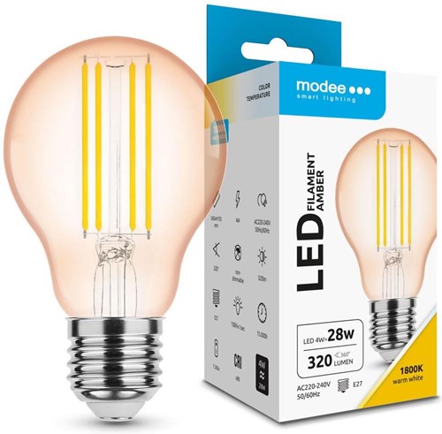 Modee LED GLS E27 4-33 W 1800 K Filament bernsteinfarben – LED7442