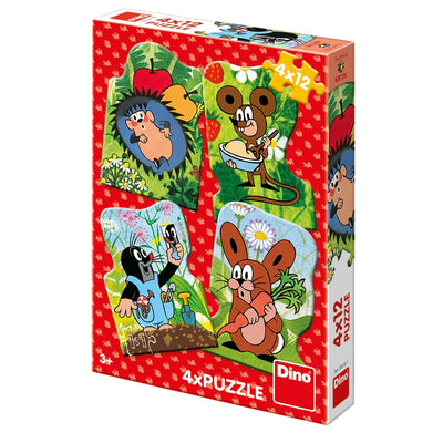 Puzzle Molletje und seine Freunde 4 x 12 Stücke