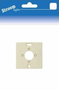 Montageplatte einfach creme mit Loch creme - 6650730