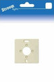 Montageplatte einfach creme mit Loch creme - 6650730