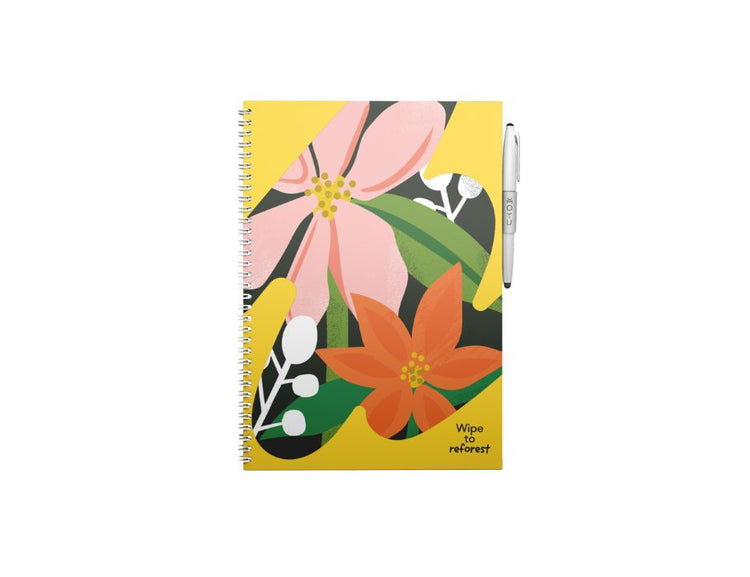 Moyu Austauschbares Notizbuch Hardcover A4 Blumenstimmung