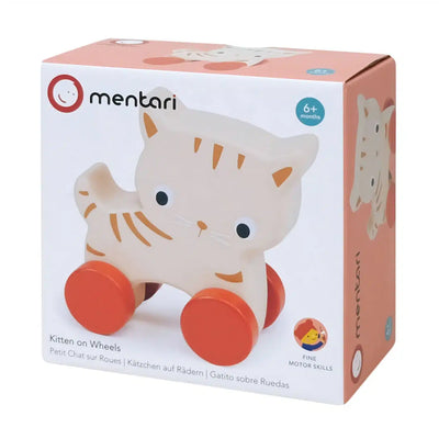 Verdammte Mentari-Muschi auf Holzrädern