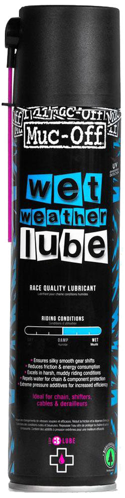 Muc-off Nasswetter-Schmierspray, 400 ml