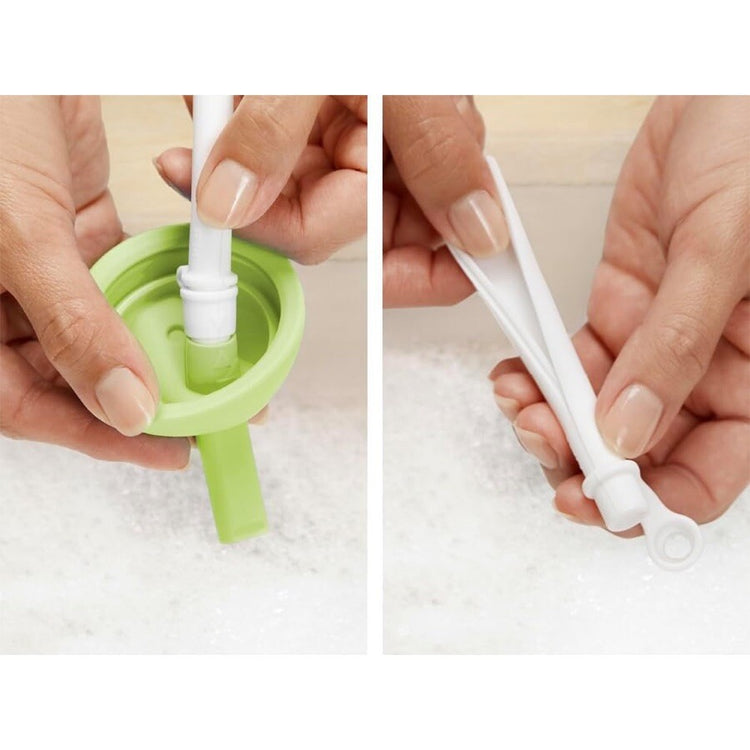 Munchkin-Strohbecher – auslaufsicherer Trinkbecher – einfache Reinigung – leicht zu reinigen – spülmaschinenfest – Trinkbecher für Baby und Kind – 296 ml – grün