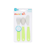 Munchkin Kinderbesteck – Splash Kleinkindbesteckset – Gabel, Messer und Löffel – 3er-Set – Kinderbesteckset – Farbe Grün – ab 18 Monaten - afbeelding 2