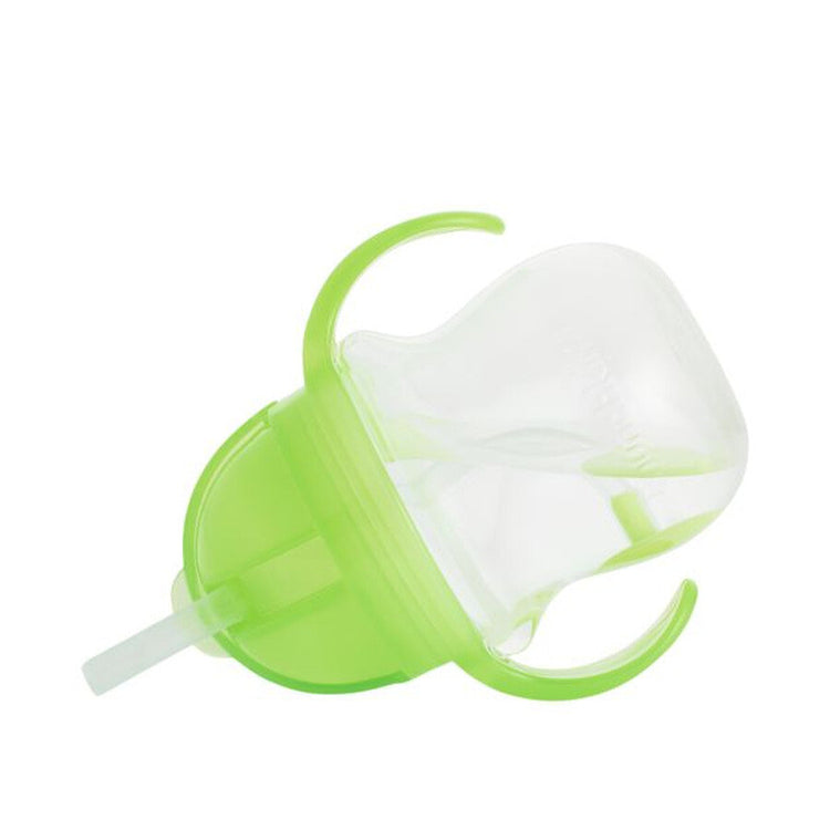 Munchkin Tip Sip Anti-Spill-Strohhalmbecher – Trinkbecher mit Strohhalm – spülmaschinenfest – ab 6 Monaten – 207 ml – grün – Trinkbecher mit Strohhalm