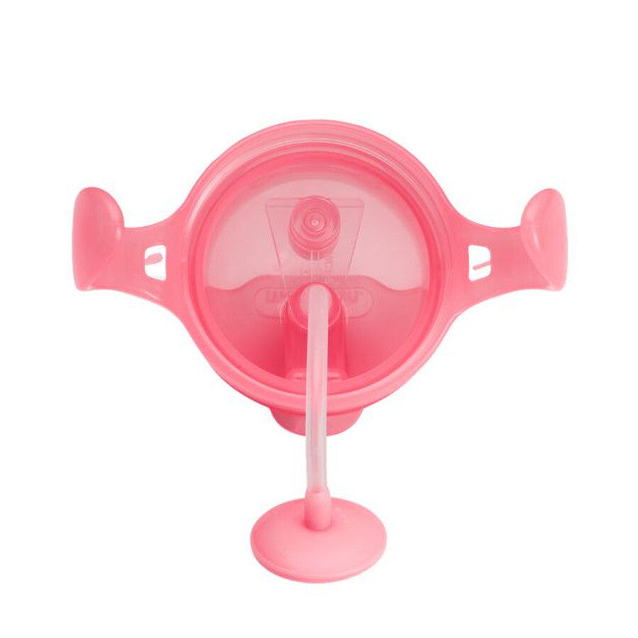 Munchkin Tip Sip Anti-Spill-Strohhalmbecher – Trinkbecher mit Strohhalm – spülmaschinenfest – ab 6 Monaten – 207 ml – rosa – Trinkbecher mit Strohhalm