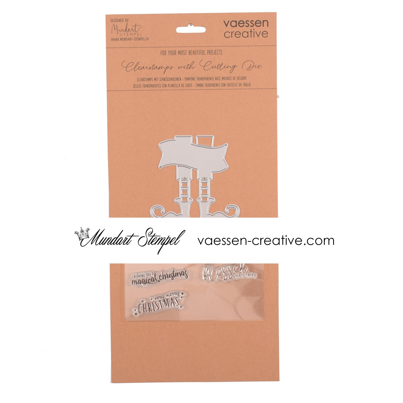 Mundart Stempel • Stanzschablonenset Elfenschuhe englisch